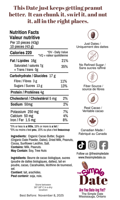 Healthy organic Naturally Date Sweetened chocolate sweetened with fruit No Sugar Added chocolate no refined sugar date sugar low sugar chocolate near me High Fiber peanut butter  peanuts dates chocolate dark chocolate gut friendly