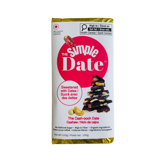 The Cash-oooh Date - Date Sweetened Chocolate with Cashews