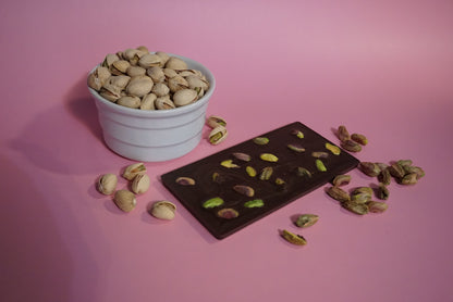 Healthy organic Naturally Date Sweetened No Sugar Added chocolate no refined sugar date sugar low sugar chocolate near me High Fiber pistachios gut friendly 