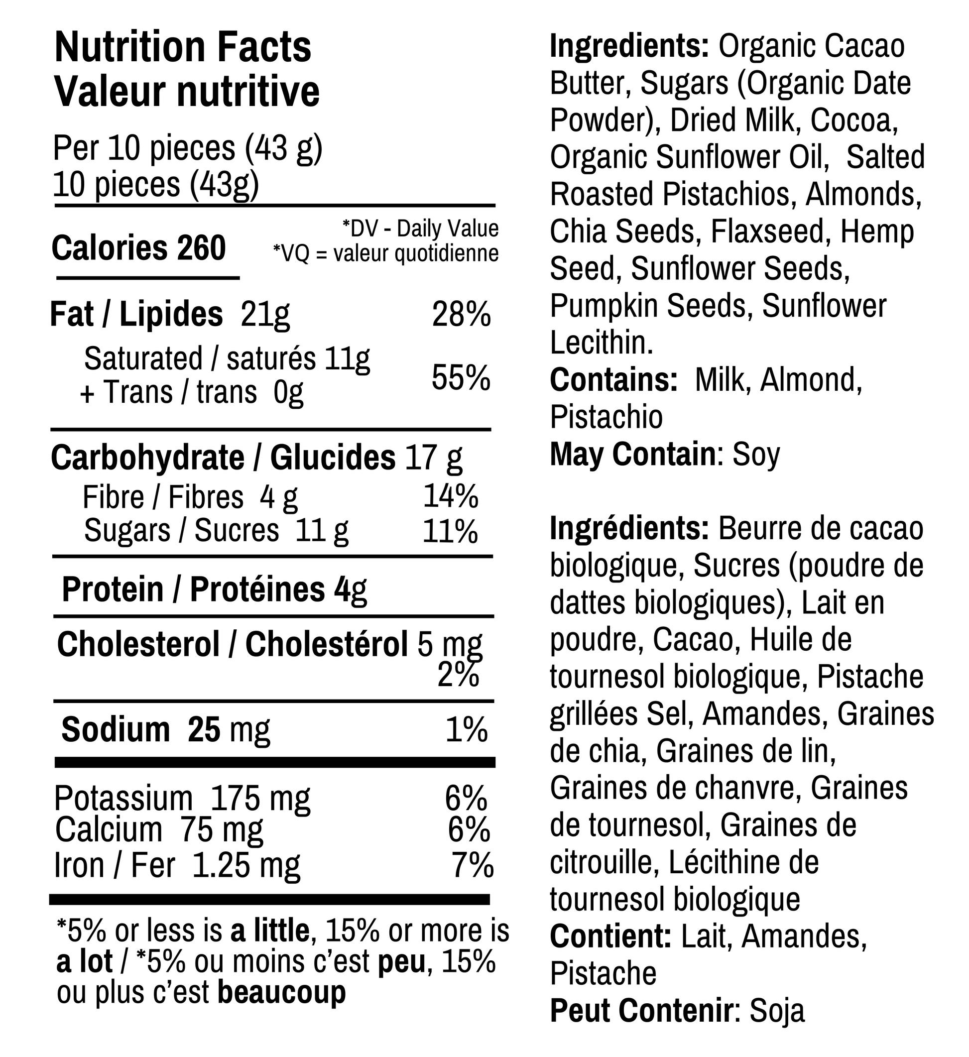Healthy Naturally Date Sweetened No Sugar Added High Fiber Chocolate 