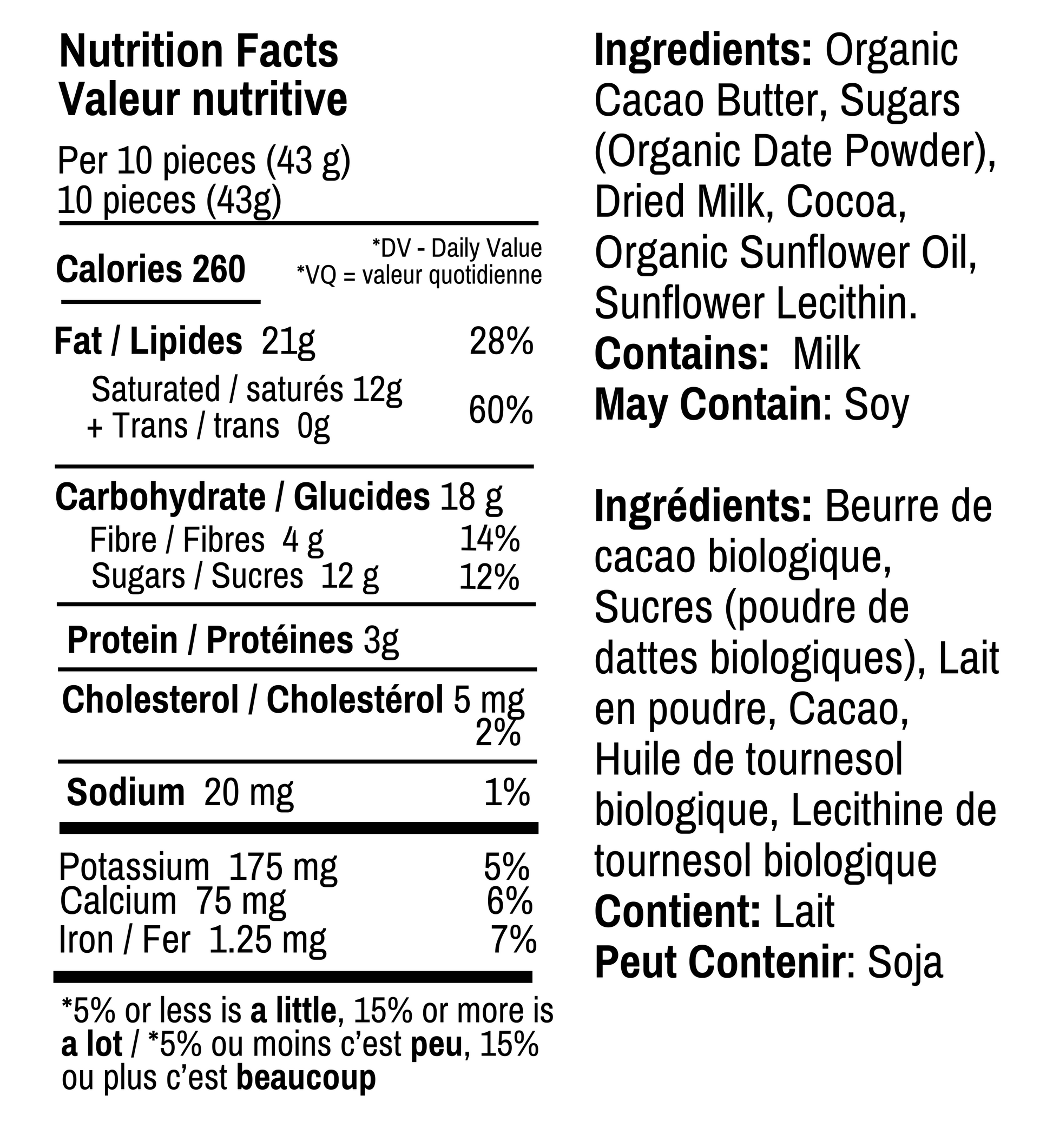 Healthy Naturally Date Sweetened No Sugar Added High Fiber Chocolate 