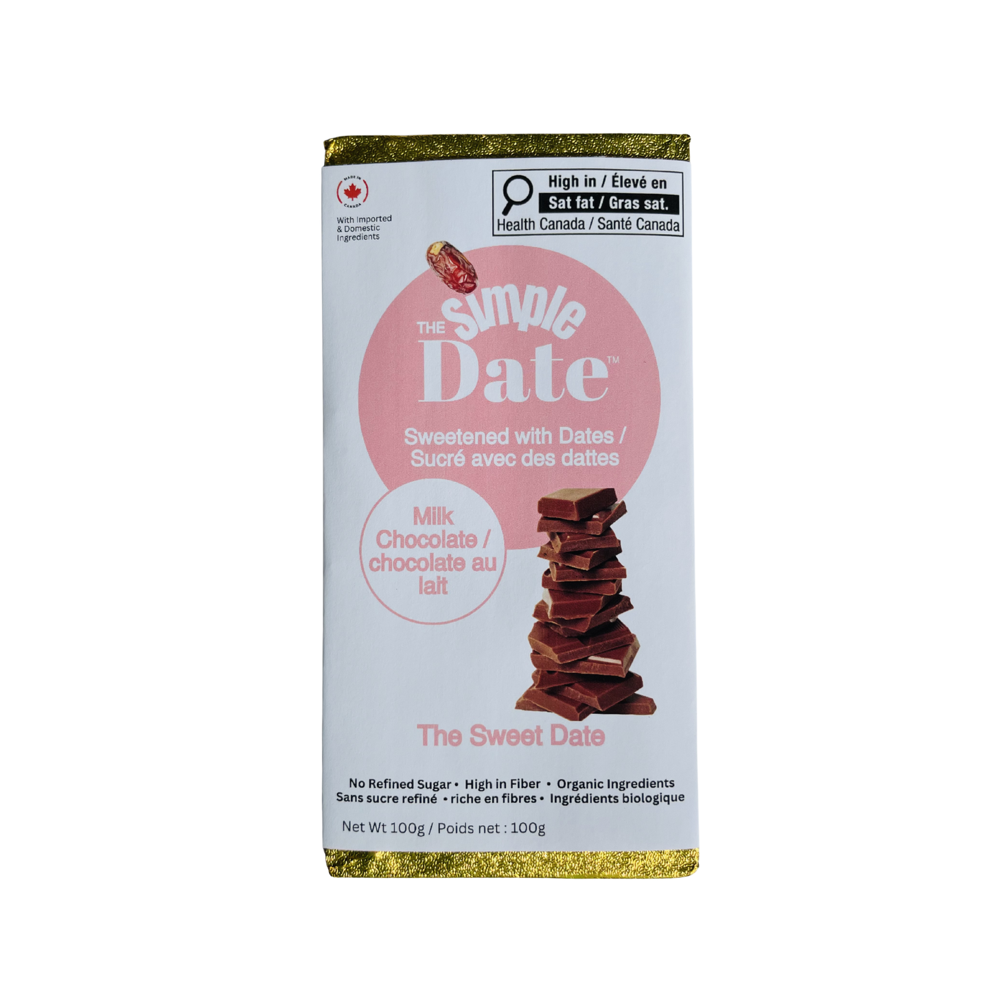 The Sweet Date - Creamy Milk Chocolate Sweetened with Dates