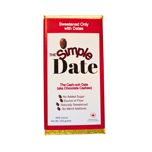 The Cash-oooh Date - Date Sweetened Chocolate with Lux Cashews