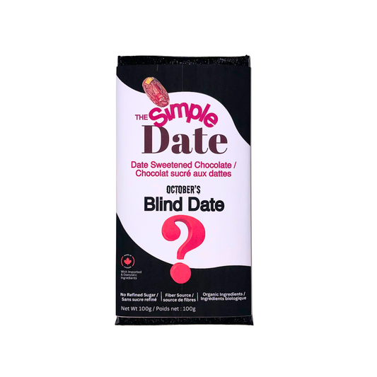 Healthy organic Naturally Date Sweetened chocolate sweetened with fruit mystery chocolate No Sugar Added chocolate no refined sugar date sugar low sugar chocolate near me High Fiber dates chocolate dark chocolate gut friendly microbiome  chocolate clean ingredients