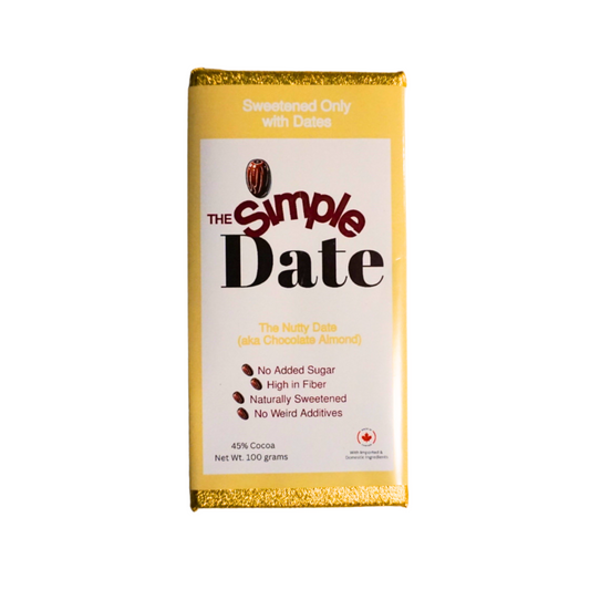 Healthy Naturally Date Sweetened No Sugar Added High Fiber Almond Chocolate 